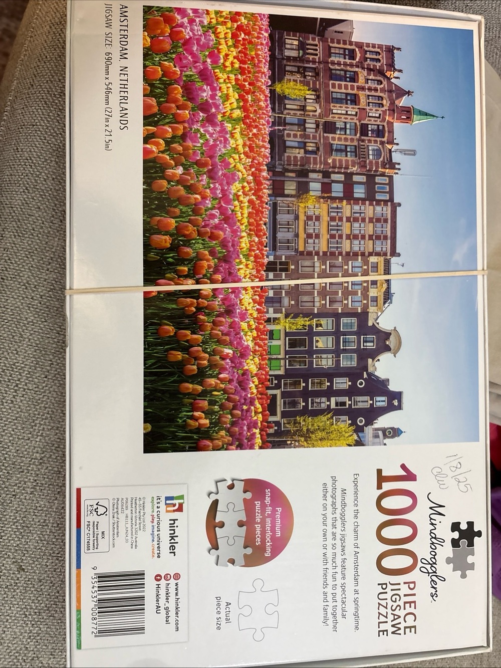 Mindbogglers 1000-Piece Amsterdam Tulip Fields Jigsaw Puzzle - Multicolor